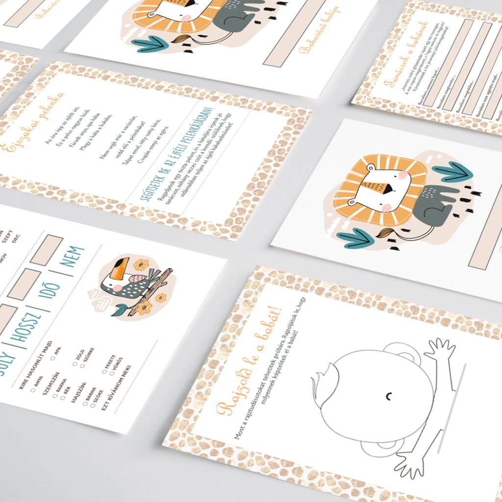 Szafari babaváró buli játékcsomag